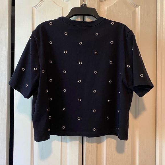 Veronica Beard Sebastian Grommet Tee - Picture 2 of 5